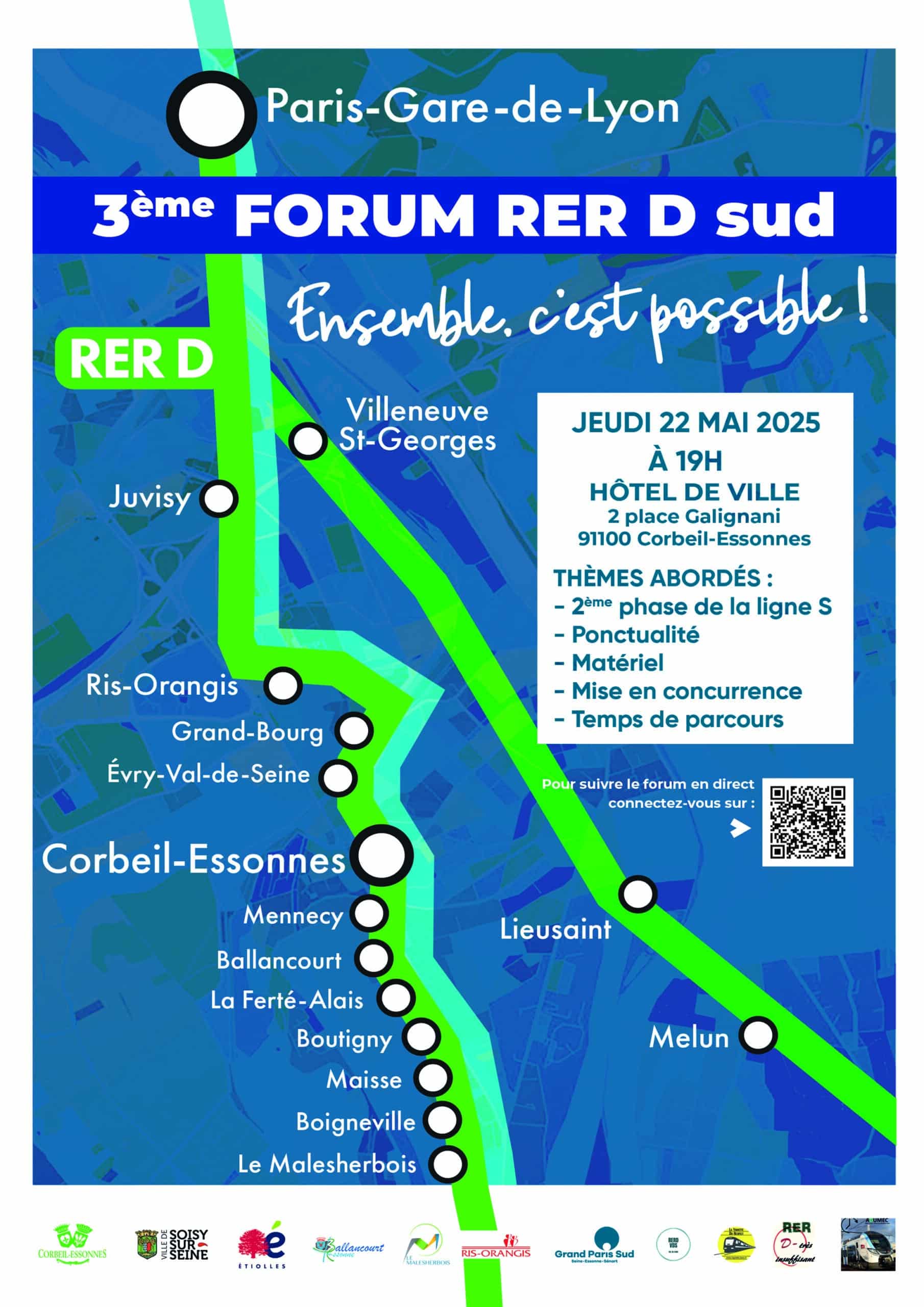 You are currently viewing 3ème Forum du RER D Sud : La Ligne S Progresse, le Combat Continue !